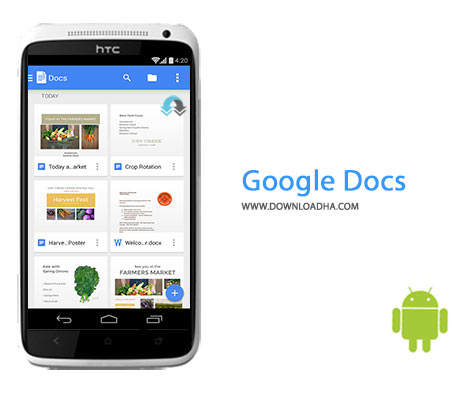 Google Docs Cover%28Downloadha.com%29 دانلود برنامه رسمی اسناد گوگل Google Docs 1.6.172.11.40 برای اندروید