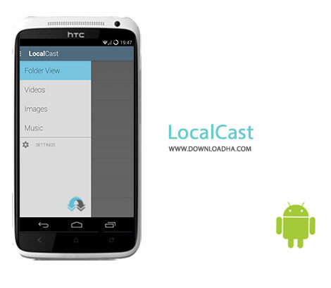 LocalCast Cover%28Downloadha.com%29 دانلود نرم افزار پخش رسانه LocalCast 4.2.1.2 برای اندروید