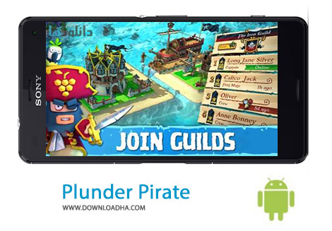 Plunder Pirate Cover%28Downloadha.com%29 دانلود بازی استراتژیک دزدان دریایی غارتگر Plunder Pirates 2.2.1 برای اندروید