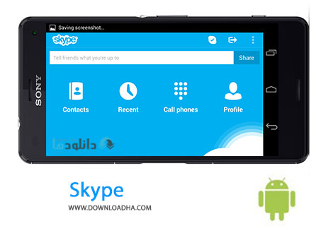 Skype Cover%28Downloadha.com%29 دانلود نرم افزار برقراری تماس صوتی و تصویری اسکایپ Skype 6.4.0.309 برای اندروید