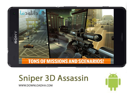 Sniper 3D Assassin Cover%28Downloadha.com%29 دانلود بازی اکشن و زیبای تیراندازی Sniper 3D Assassin 1.8 برای اندروید