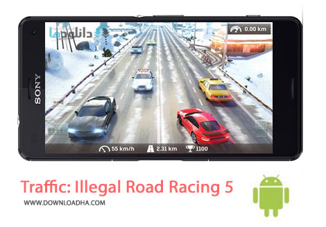  دانلود بازی مسابقه ای و مهیج Traffic: Illegal Road Racing 5 1.5 برای اندروید 