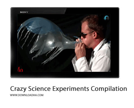 5 Crazy Science Experiments Compilation Cover%28Downloadha.com%29 دانلود کلیپ 5 آزمایش برتر و جالب علمی