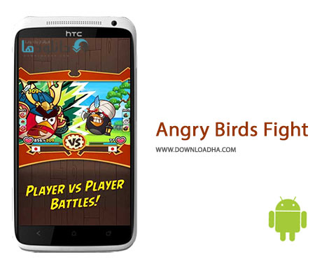 Angry Birds Fight Cover%28Downloadha.com%29 دانلود بازی مهیج و زیبای مبارزه پرندگان خشمگین Angry Birds Fight 1.5.0 برای اندروید