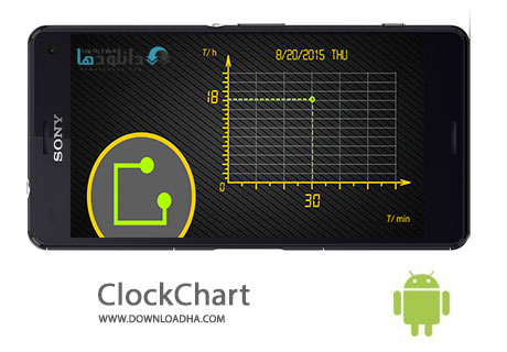 ClockChart Cover%28Downloadha.com%29 دانلود ساعت پیشرفته ClockChart v1.1.2 برای اندروید