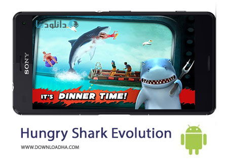 Hungry Shark Evolution Cover%28Downloadha.com%29 دانلود بازی اکشن کوسه گرسنه Hungry Shark Evolution v3.4.2 برای اندروید