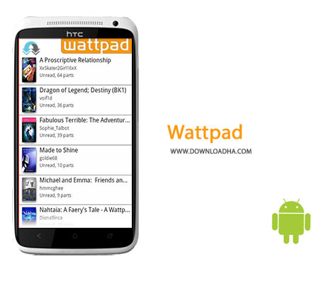 Wattpad Cover%28Downloadha.com%29 دانلود کتاب داستان های جالب Wattpad v6.3.3 برای اندروید