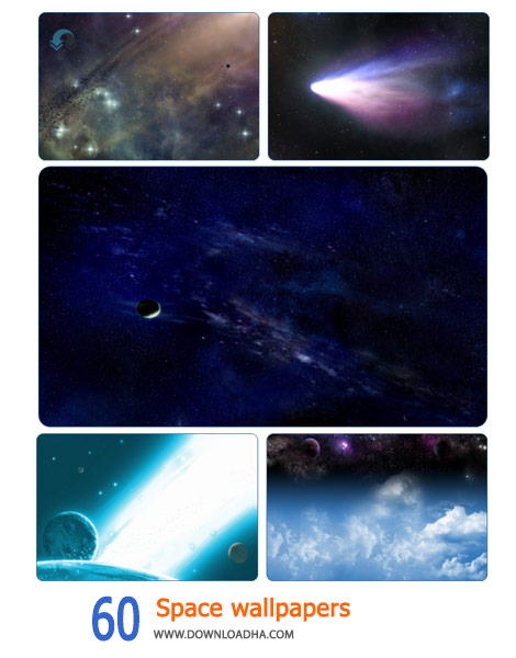 60 Space wallpapers Cover%28Downloadha.com%29 دانلود مجموعه 60 والپیپر فضا