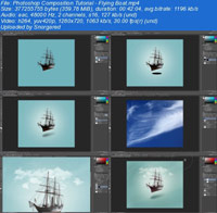 Photoshop Composition Tutorial Flying Boat ss s%28Downloadha.com%29 دانلود فیلم آموزش طراحی قایق پرنده توسط فتوشاپ