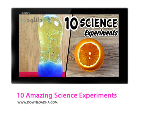 10 Amazing Science Experiments Cover%28Downloadha.com%29 دانلود کلیپ 10 آزمایش شگفت انگیز علمی