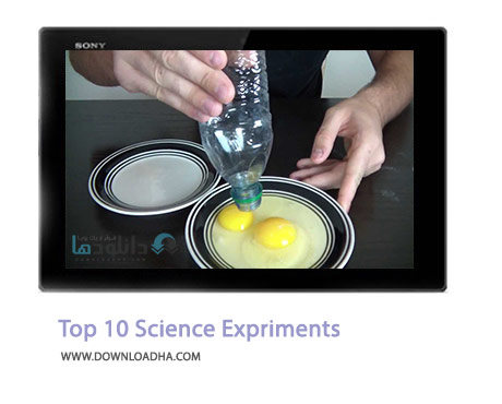 Top 10 Science Expriments Cover%28Downloadha.com%29 دانلود کلیپ 10 آزمایش برتر علمی