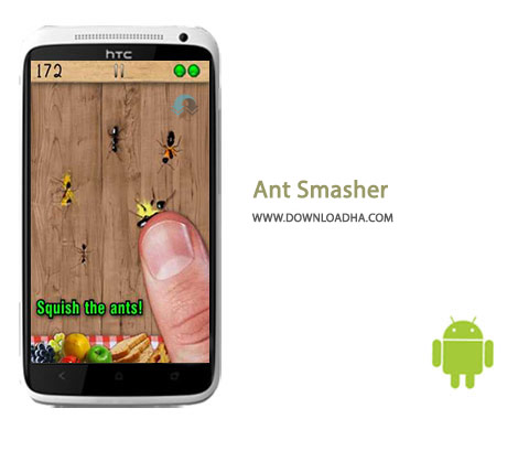 Ant Smasher Cover%28Downloadha.com%29 دانلود بازی له کردن مورچه ها Ant Smasher, Best Free Game 8.11 برای اندروید