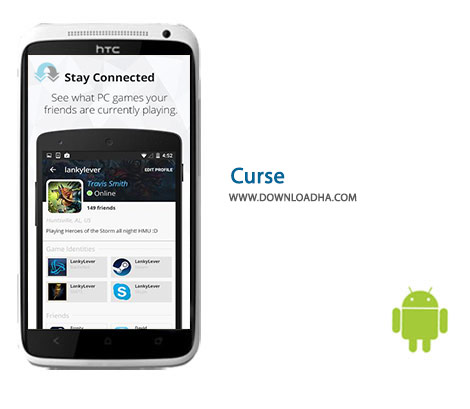 Curse Cover%28Downloadha.com%29 دانلود نرم افزار مسنجر برای گیمرها Curse 1.2.2 برای اندروید