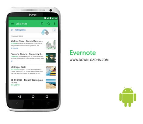 Evernote Cover%28Downloadha.com%29 دانلود نرم افزار یادداشت برداری Evernote 7.8.2 برای اندروید