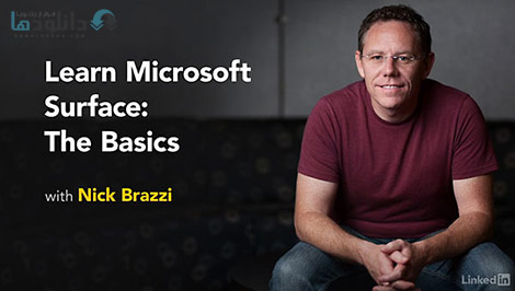 Learn Microsoft Surface The Basics Cover%28Downloadha.com%29 دانلود فیلم آموزش Microsoft Surface از پایه