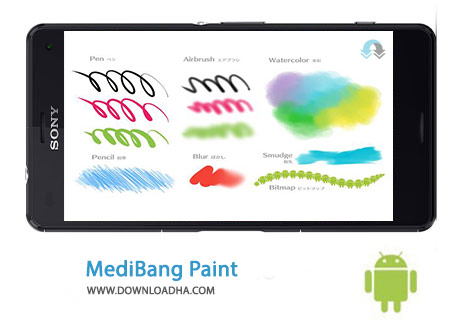 MediBang Paint Cover%28Downloadha.com%29 دانلود نرم افزار نقاشی و ساخت کامیک بوک MediBang Paint 7.1 برای اندروید