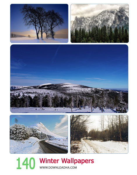 140 Winter Wallpapers Cover%28Downloadha.com%29 دانلود مجموعه 140 والپیپر از فصل زمستان