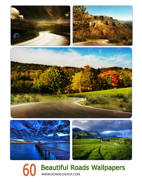 60 Beautiful Roads Wallpapers Cover%28Downloadha.com%29 دانلود 60 والپیپر از جاده های زیبا