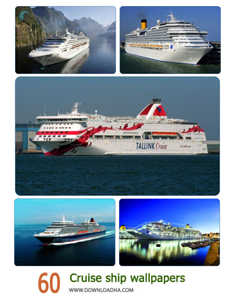 60 Cruise ship wallpapers Cover%28Downloadha.com%29 دانلود مجموعه 60 والپیپر کشتی کروز