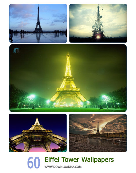 60 Eiffel Tower Wallpapers Cover%28Downloadha.com%29 دانلود مجموعه 60 والپیپر از برج ایفل