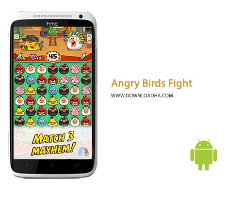 Angry Birds Fight Cover%28Downloadha.com%29 دانلود بازی معمایی انگری بردز Angry Birds Fight 2.4.2 برای اندروید