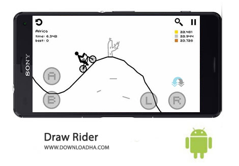 Draw Rider Cover%28Downloadha.com%29 دانلود بازی زیبا و مسابقه ای Draw Rider 6.1.2 برای اندروید