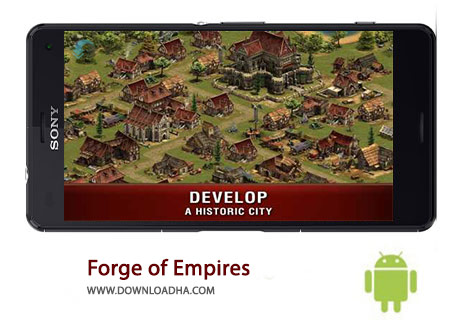 Forge of Empires Cover%28Downloadha.com%29 دانلود بازی استراتژیک و زیبای غصب امپراتوری Forge of Empires 1.70.0 برای اندروید