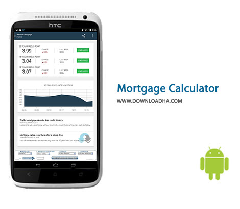 Mortgage Calculator %26 Rates Cover%28Downloadha.com%29 دانلود نرم افزار مدیریت امور مالی شخصی Mortgage Calculator & Rates 2.3 برای اندروید