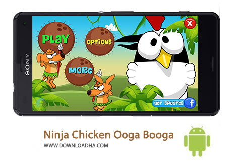 Ninja Chicken Ooga Booga Cover%28Downloadha.com%29 دانلود بازی زیبای جوجه نینجا Ninja Chicken Ooga Booga 1.4.5 برای اندروید