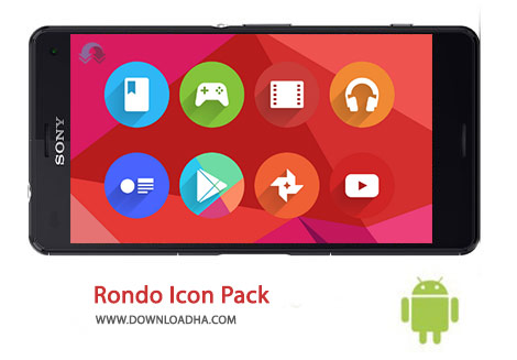 Rondo Icon Pack Cover%28Downloadha.com%29 دانلود نرم افزار آیکن های زیبا Rondo Icon Pack 3.2 برای اندروید