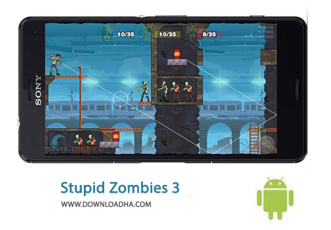 Stupid Zombies Cover%28Downloadha.com%29 دانلود بازی مهیج زامبی های احمق Stupid Zombies 3 1.6 برای اندروید