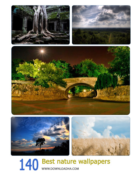 140 Best nature wallpapers Cover%28Downloadha.com%29 دانلود مجموعه 140 والپیپر طبیعت زیبا