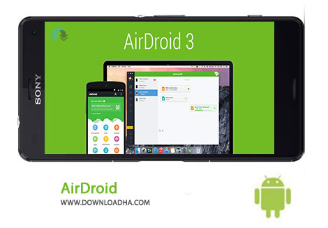 AirDroid Cover%28Downloadha.com%29 دانلود نرم افزار مدیریت اندروید ایردروید AirDroid 3.2.2 اندروید + نسخه کامپیوتر