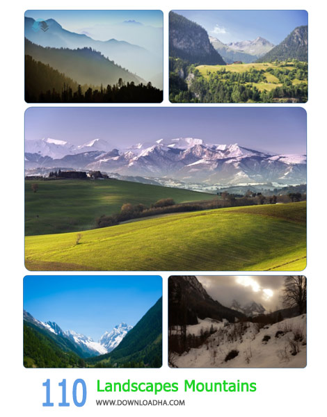 110 Landscapes Mountains Cover%28Downloadha.com%29 دانلود مجموعه 110 والپیپر عریض از کوهستان