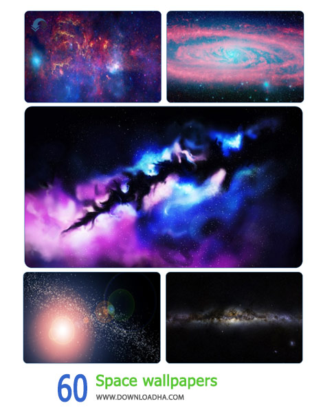 60 Space wallpapers Cover%28Downloadha.com%29 دانلود مجموعه 60 والپیپر از فضا