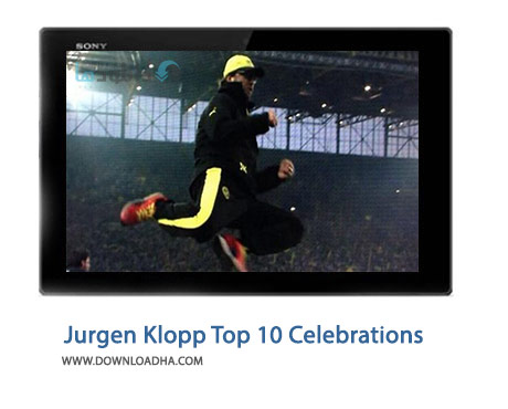 Jurgen Klopp Top 10 Celebrations Cover%28Downloadha.com%29 دانلود کلیپ 10 شادی بعد از گل برتر یورگن کلوپ