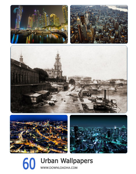 60 Urban Wallpapers Cover%28Downloadha.com%29 دانلود مجموعه 60 والپیپر از شهرها