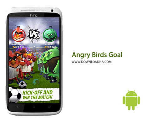 Angry Birds Goal Cover%28Downloadha.com%29 دانلود بازی زیبای فوتبال انگری بردز Angry Birds Goal 0.4.9 اندروید