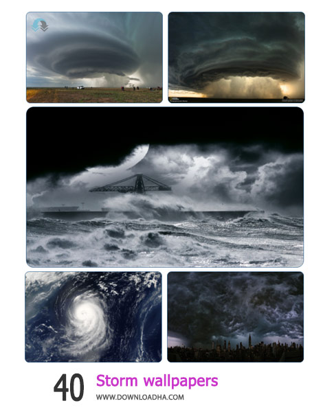 40 Storm wallpapers Cover%28Downloadha.com%29 دانلود مجموعه 40 والپیپر طوفان