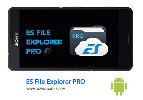 ES File Explorer PRO Cover%28Downloadha.com%29 دانلود فایل منیجر پیشرفته ES File Explorer Pro 1.0.6 برای اندروید