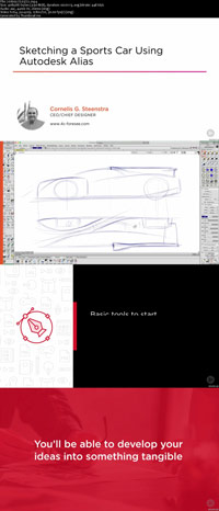 Sketching a Sports Car Using Autodesk Alias ss s%28Downloadha.com%29 دانلود فیلم آموزش طراحی ماشین مسابقه توسط Autodesk Alias