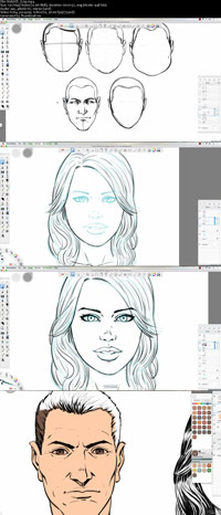 Creating Comic Book Faces in Sketchbook Pro 8 ss s%28Downloadha.com%29 دانلود فیلم آموزش ساخت چهره های کامیک بوکی در Sketchbook Pro 8