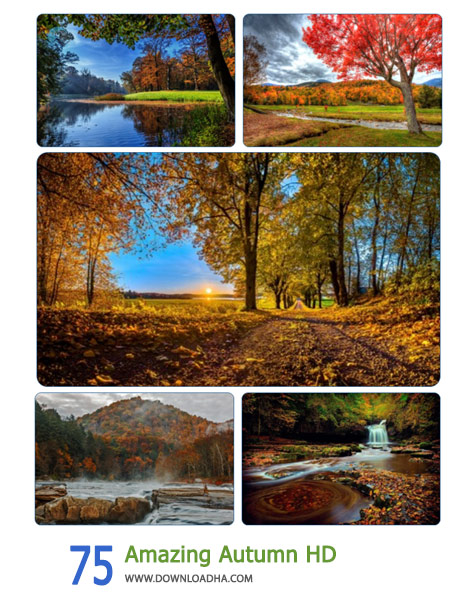 75 Amazing Autumn HD Cover%28Downloadha.com%29 دانلود مجموعه 75 والپیپر از فصل پاییز