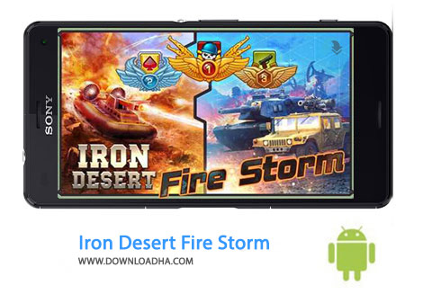 Iron Desert Fire Storm Cover%28Downloadha.com%29 دانلود بازی استراتژیک کویر آهن Iron Desert – Fire Storm 3.7 اندروید