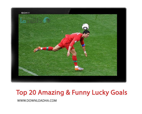 Top 20 Amazing %26 Funny Lucky Goals in Football Cover%28Downloadha.com%29 دانلود کلیپ 20 گل فان و شانسی در فوتبال