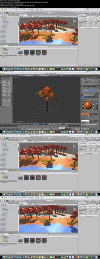 Make a low poly Autumn Scene in Blender and Unity ss s%28Downloadha.com%29 دانلود فیلم آموزش مدل سازی پاییزی توسط Blender و Unity