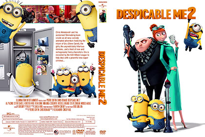 Despicable me 2 dvd print small دانلود دوبله فارسی انیمیشن من شرور 2   Despicable Me 2 2013