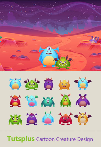 ویدیو-آموزشی-tutsplus-cartoon-creature-design