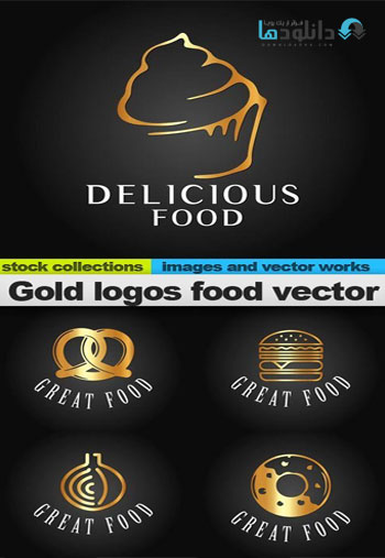 Gold-logos-food-vector