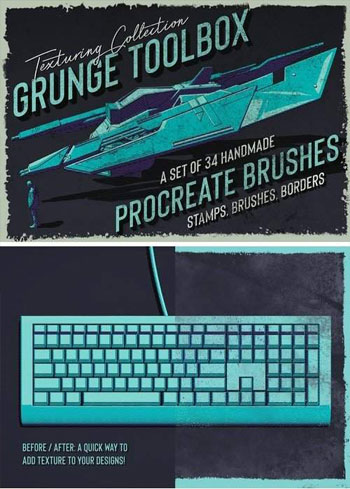 Grunge-Toolbox-Procreate-Brush